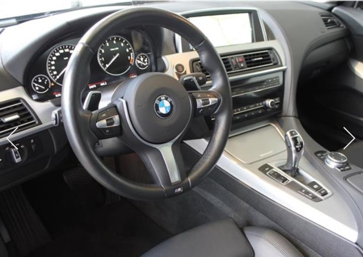 Left hand drive car BMW 6 SERIES (01/01/2015) - 